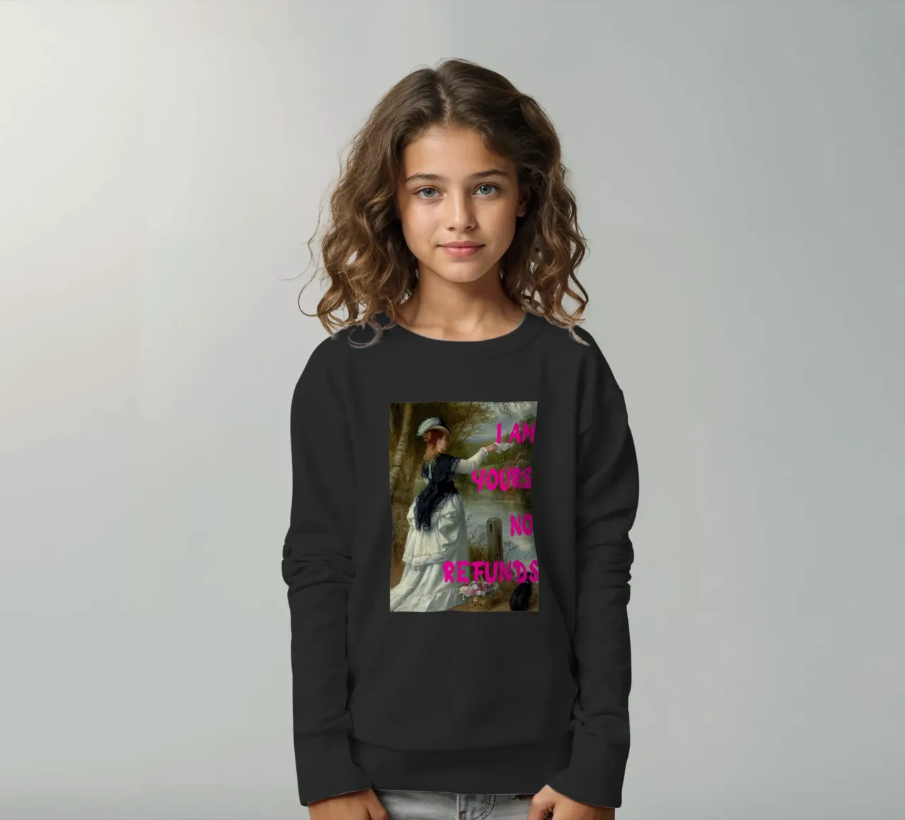 "Tuo, nessun rimborso" - Pop Art, Remix classico, umoristico, audace felpa bambino da NorwesClub