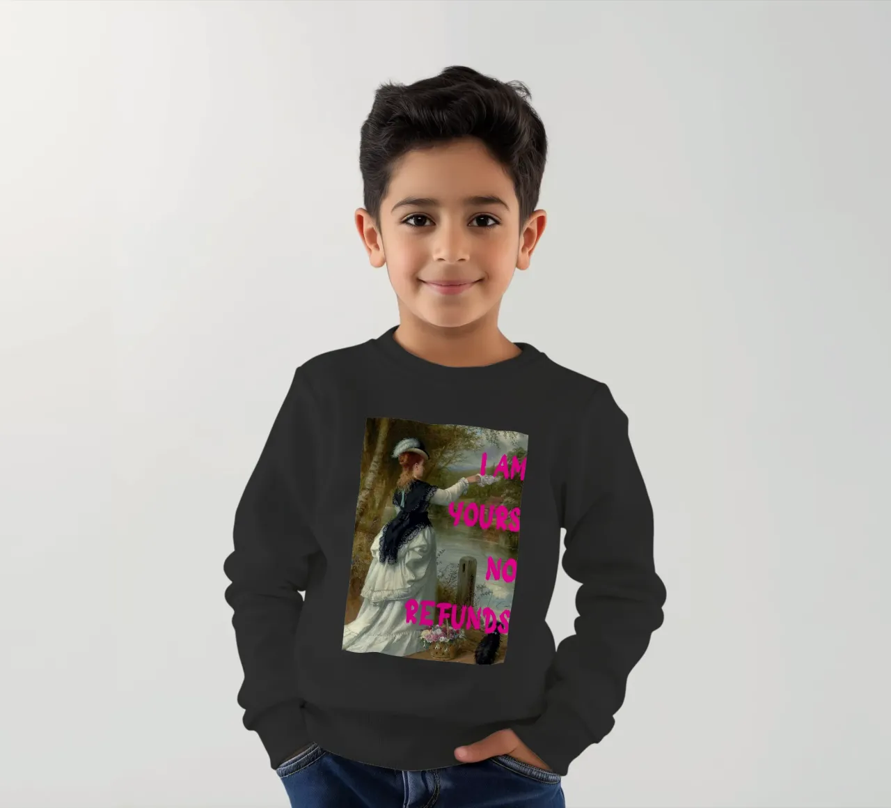 "Tuo, nessun rimborso" - Pop Art, Remix classico, umoristico, audace felpa bambino da NorwesClub