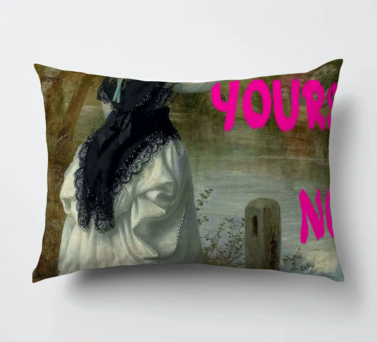 "Tuo, nessun rimborso" - Pop Art, Remix classico, umoristico, audace cuscino da NorwesClub