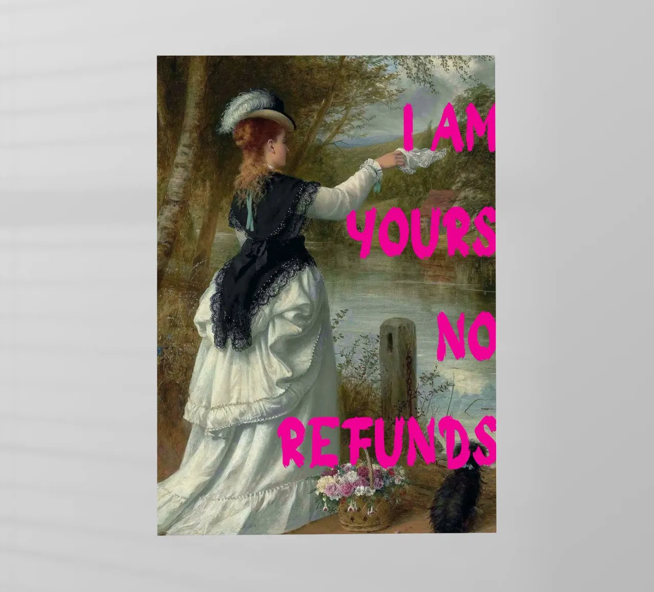 "Tuo, nessun rimborso" - Pop Art, Remix classico, umoristico, audace pellicola backlit da NorwesClub