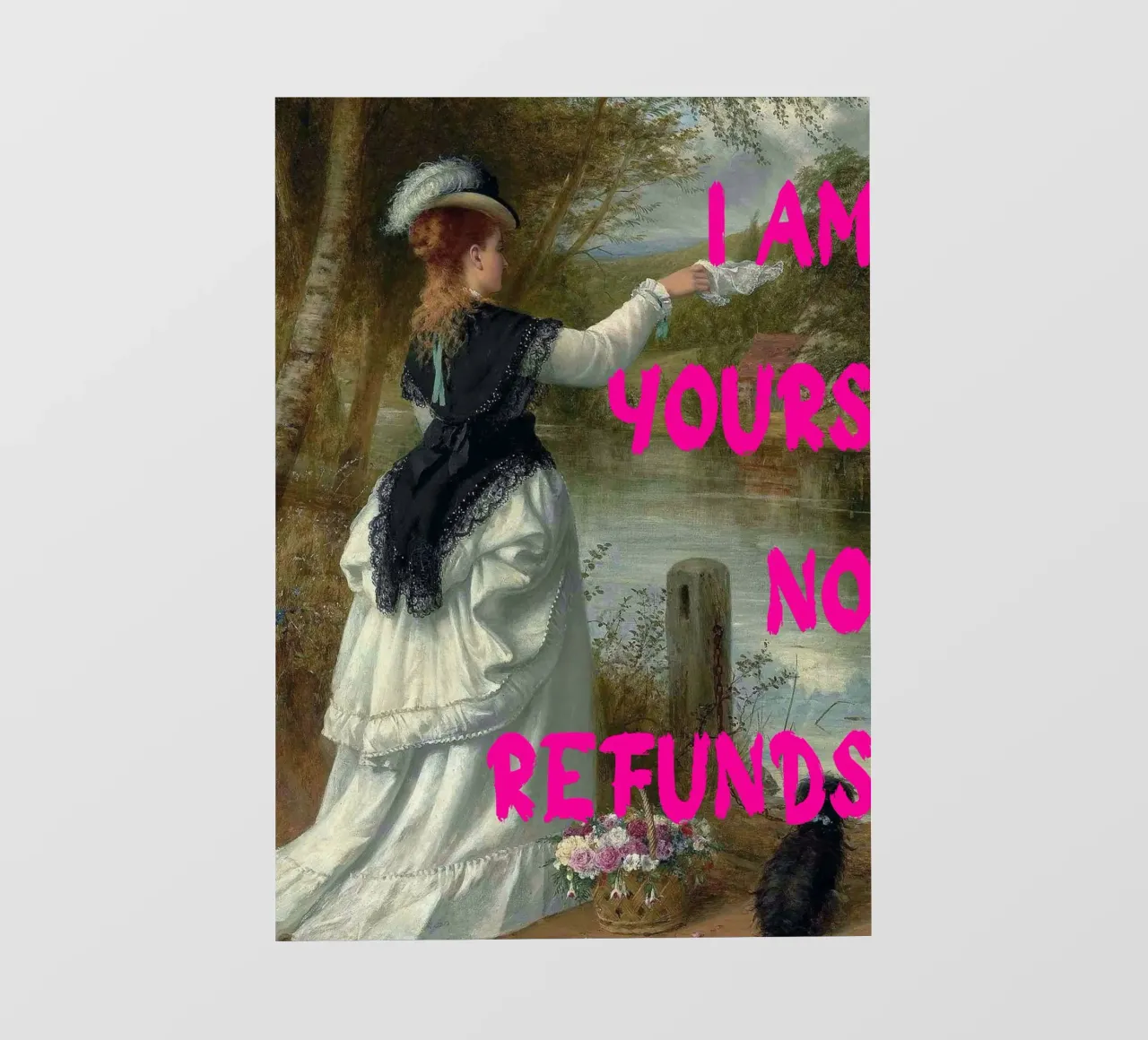 "Tuo, nessun rimborso" - Pop Art, Remix classico, umoristico, audace telo in pvc da NorwesClub