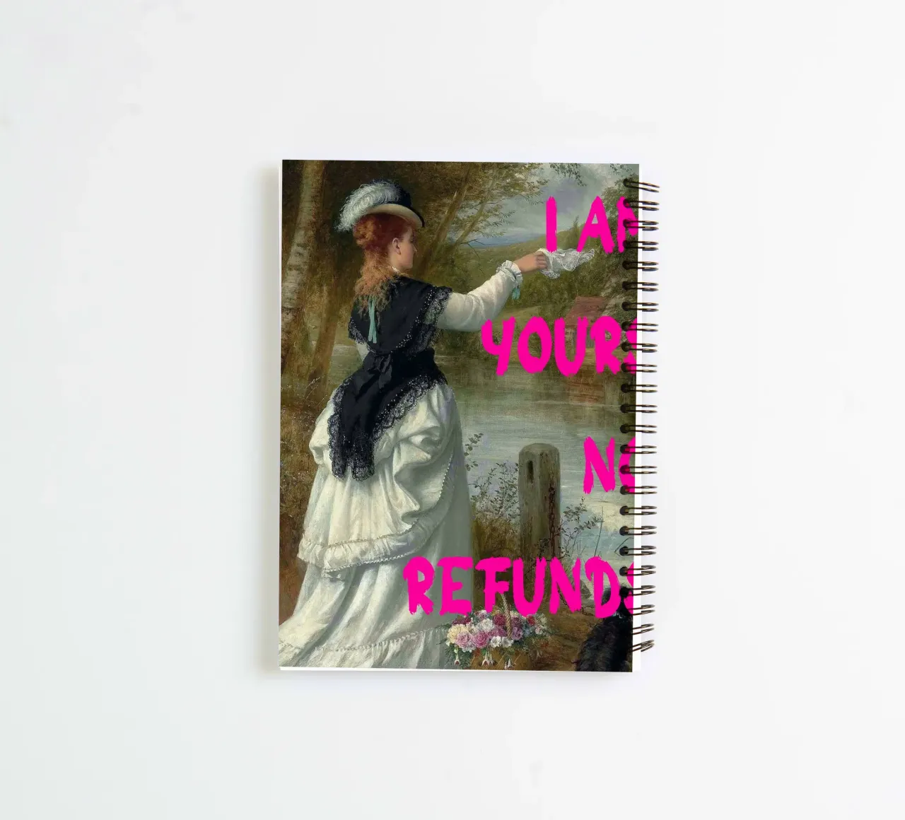 "Tuo, nessun rimborso" - Pop Art, Remix classico, umoristico, audace diario ad anelli da NorwesClub