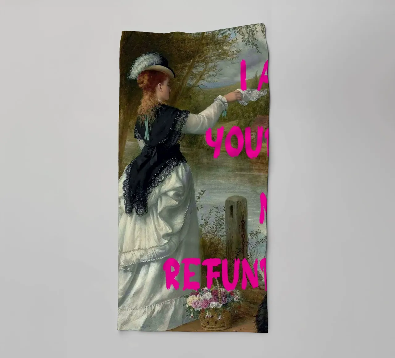 "Tuo, nessun rimborso" - Pop Art, Remix classico, umoristico, audace asciugamano da bagno da NorwesClub