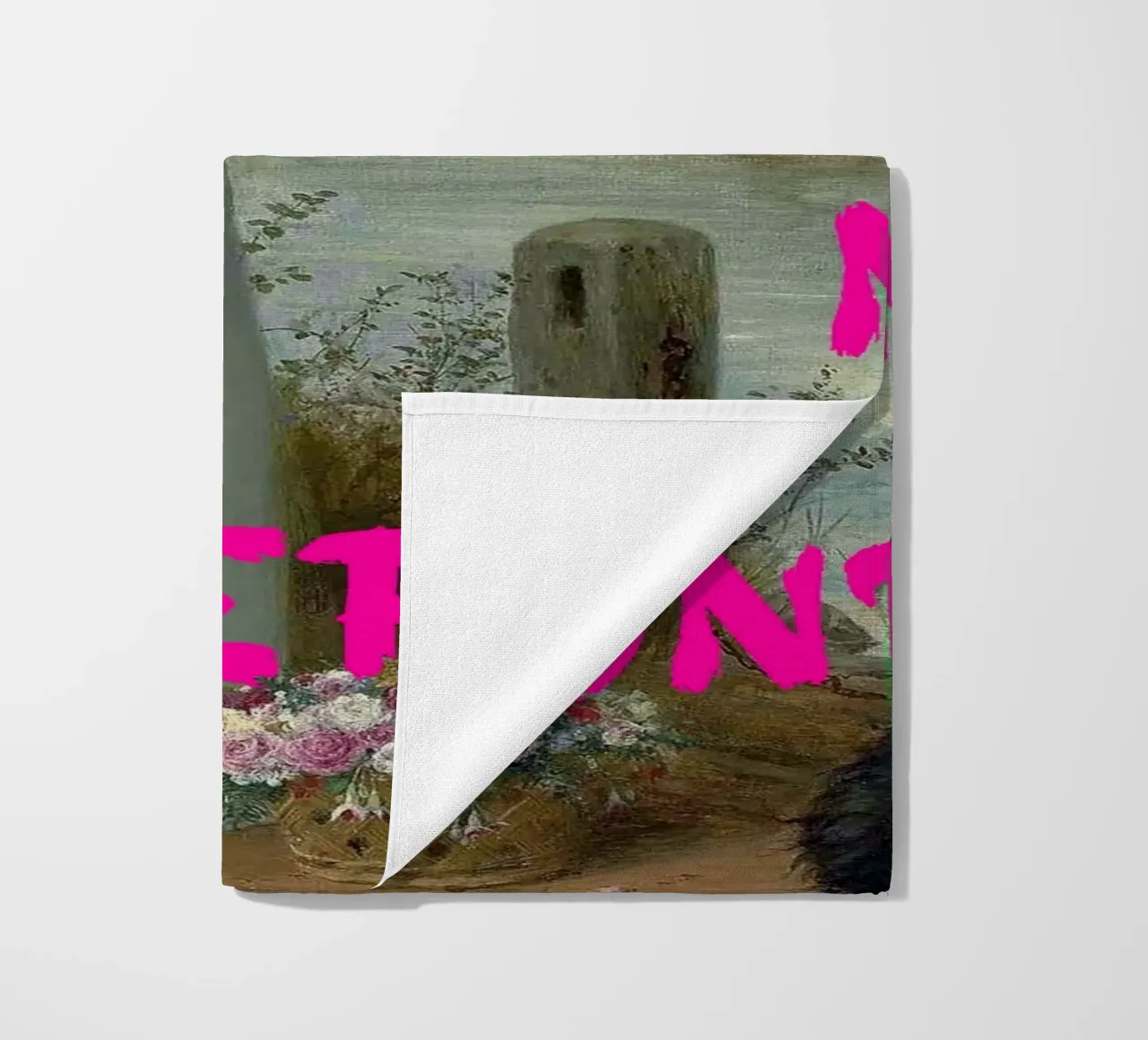 "Tuo, nessun rimborso" - Pop Art, Remix classico, umoristico, audace telo mare da NorwesClub