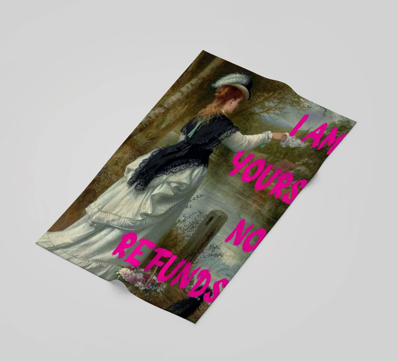 "Tuo, nessun rimborso" - Pop Art, Remix classico, umoristico, audace telo mare da NorwesClub