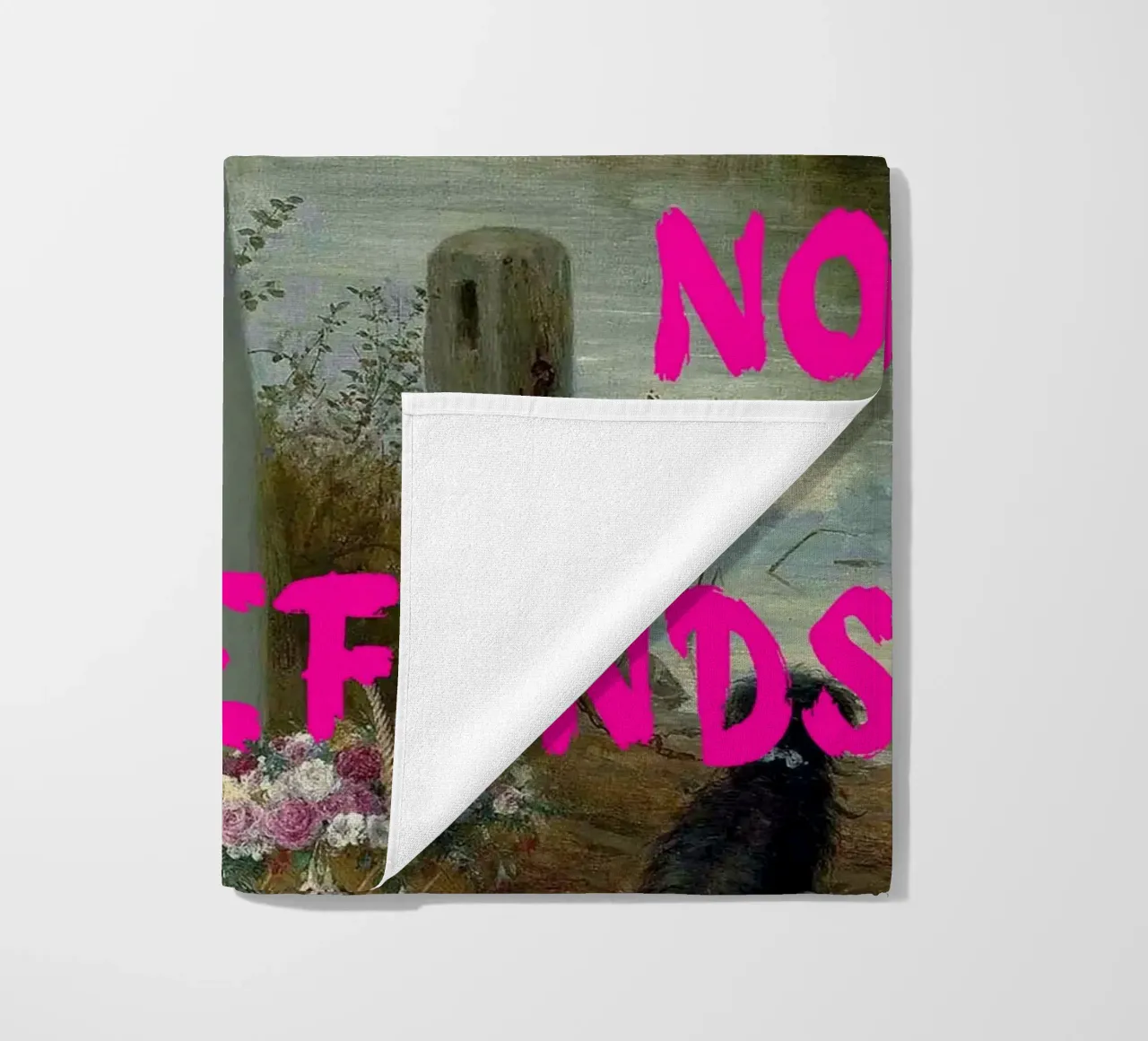 "Tuo, nessun rimborso" - Pop Art, Remix classico, umoristico, audace telo mare da NorwesClub