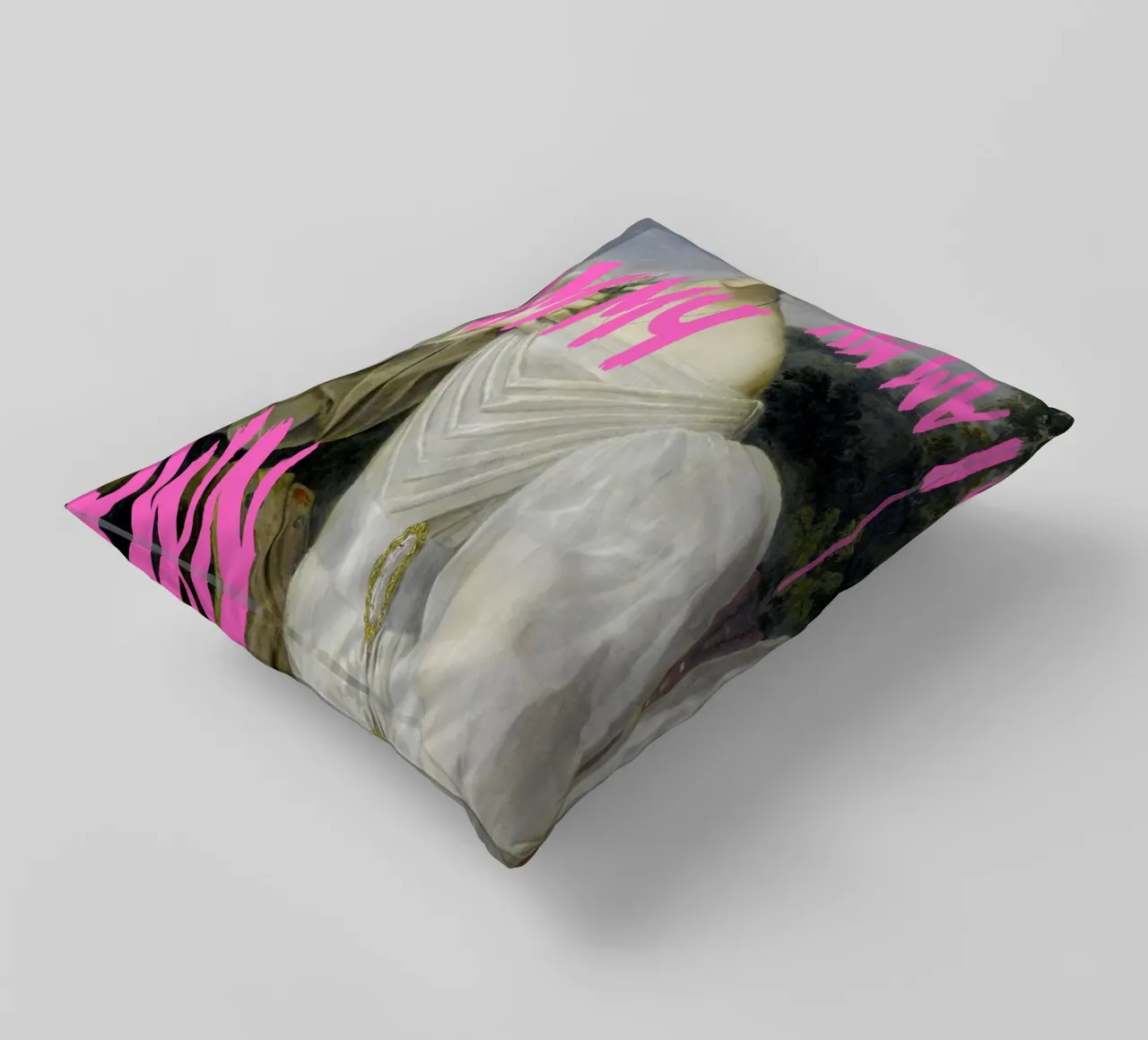 "My Own Muse" - Pop Art, Remix classico, Empowerment, Pink Ae cuscino da NorwesClub