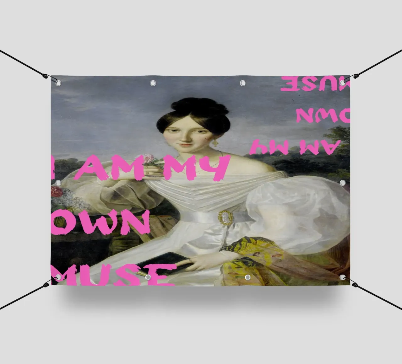 "My Own Muse" - Pop Art, Remix classico, Empowerment, Pink Ae telo in pvc da NorwesClub