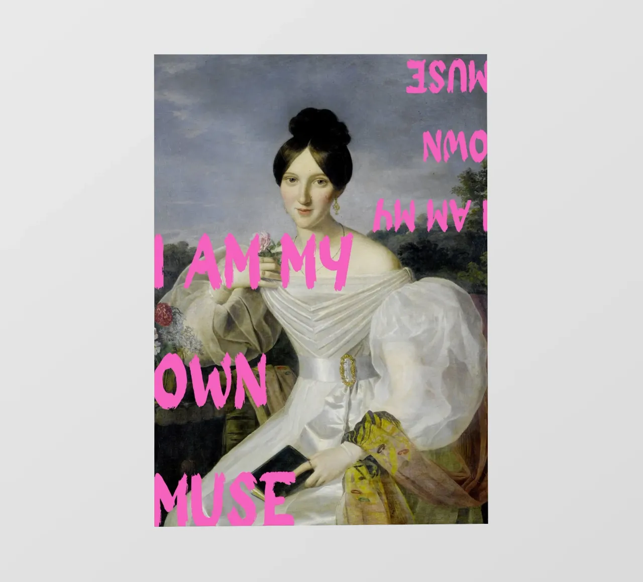 "My Own Muse" - Pop Art, Remix classico, Empowerment, Pink Ae telo in pvc da NorwesClub
