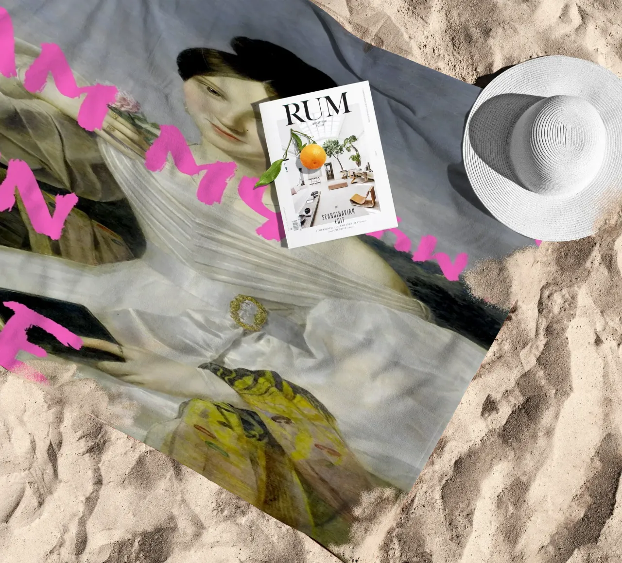 "My Own Muse" - Pop Art, Remix classico, Empowerment, Pink Ae telo mare da NorwesClub