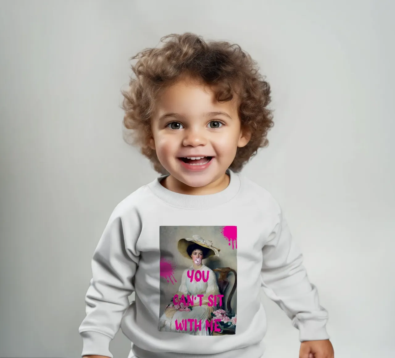 "Can't Sit With Me" - Pop Art, Remix classico, Meme Culture, felpa neonato da NorwesClub