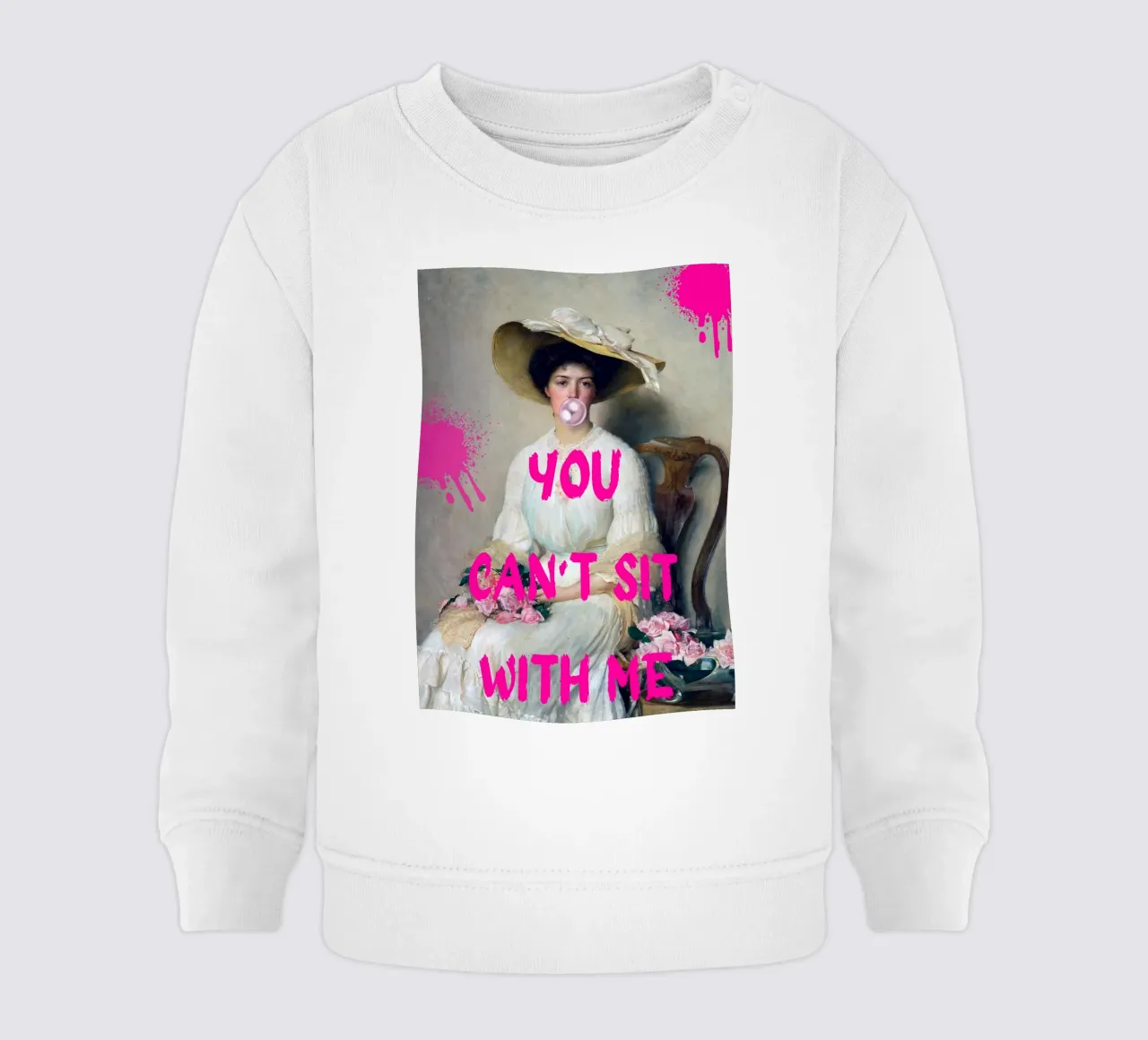 "Can't Sit With Me" - Pop Art, Remix classico, Meme Culture, felpa neonato da NorwesClub