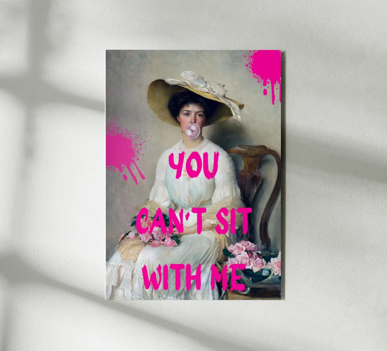 "Can't Sit With Me" - Pop Art, Remix classico, Meme Culture, alluminio dibond da NorwesClub
