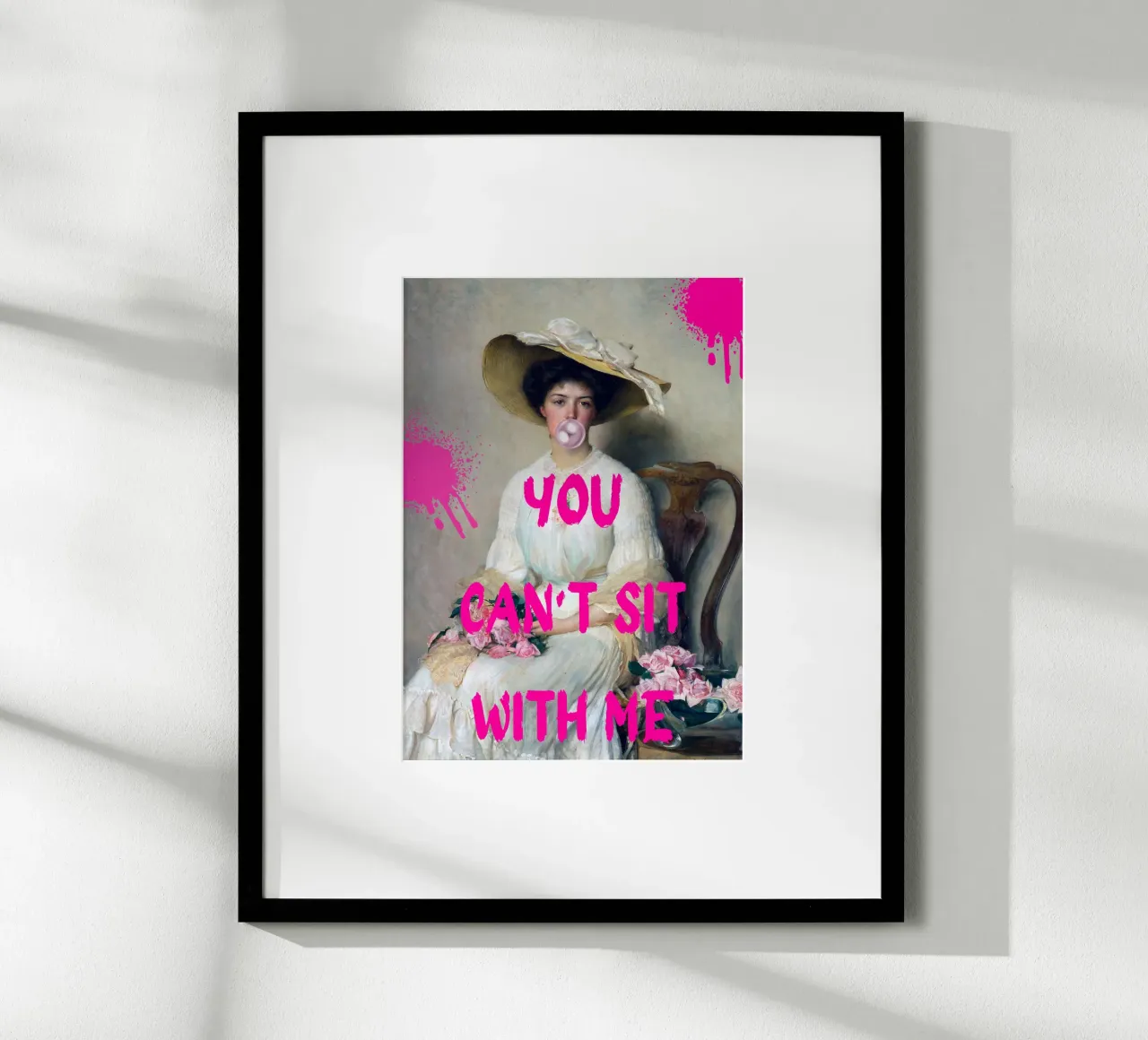 "Can't Sit With Me" - Pop Art, Remix classico, Meme Culture, poster da NorwesClub