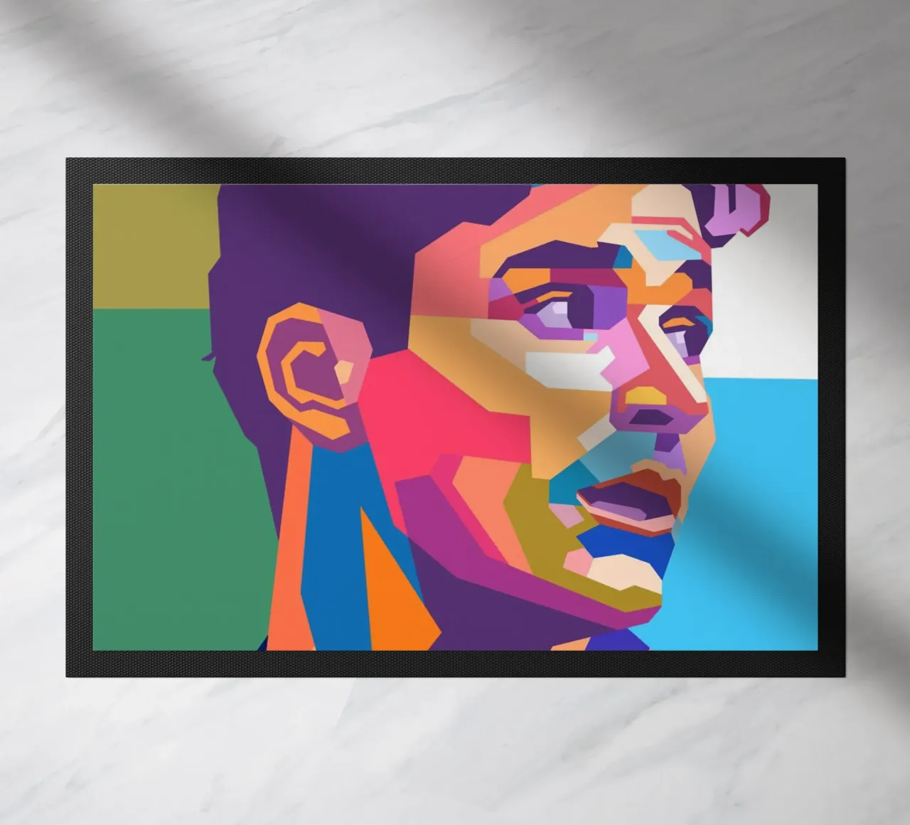 Ritratto pop art di Julian Alvarez zerbino da Hantamrata