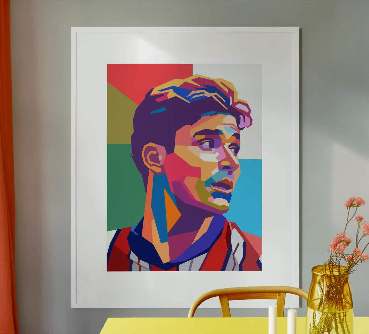 Ritratto pop art di Julian Alvarez carta hahnemühle da Hantamrata