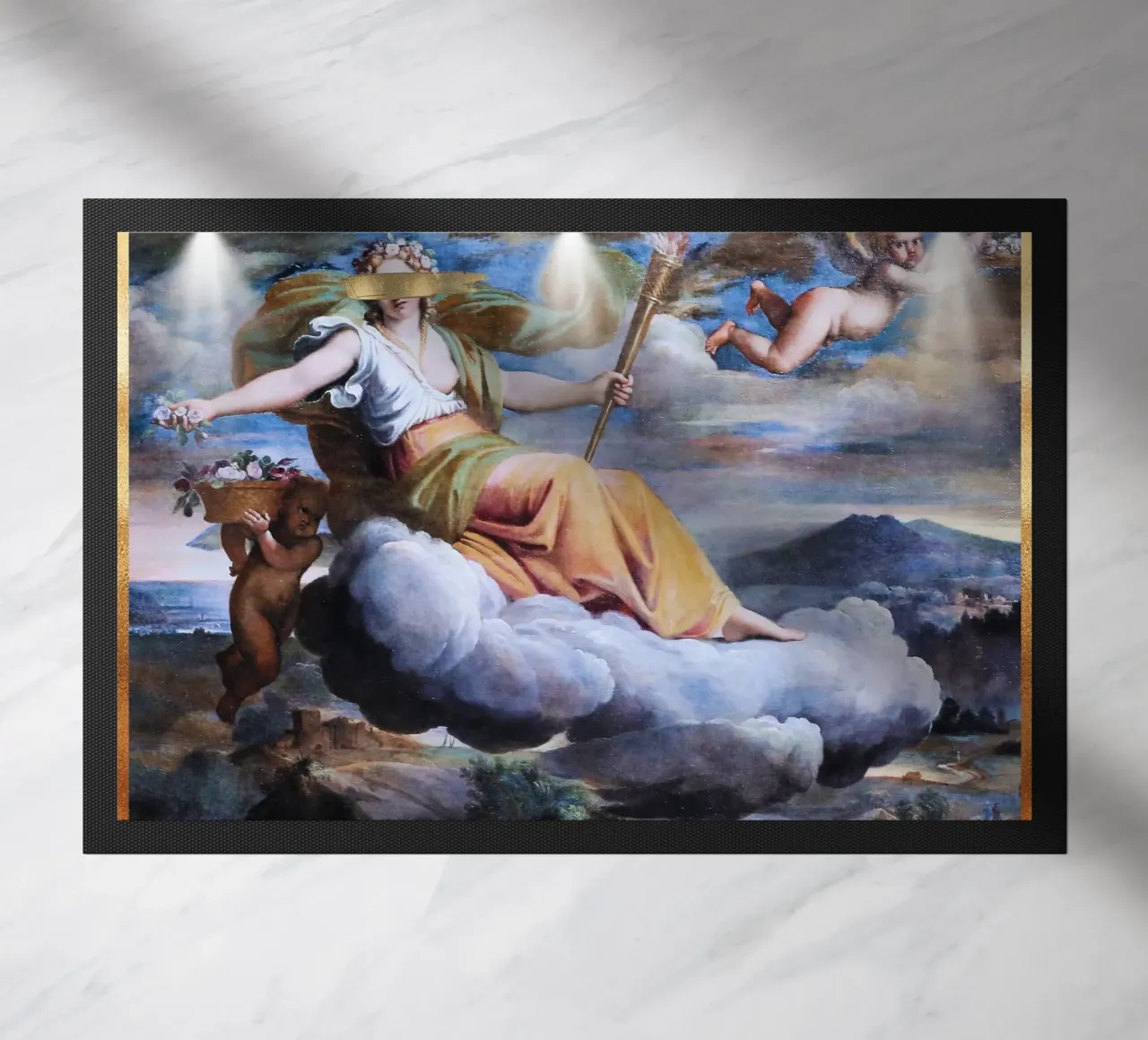 "Dea d'oro" - Carracci, Remix barocco, mistico, lussuoso zerbino da NorwesClub
