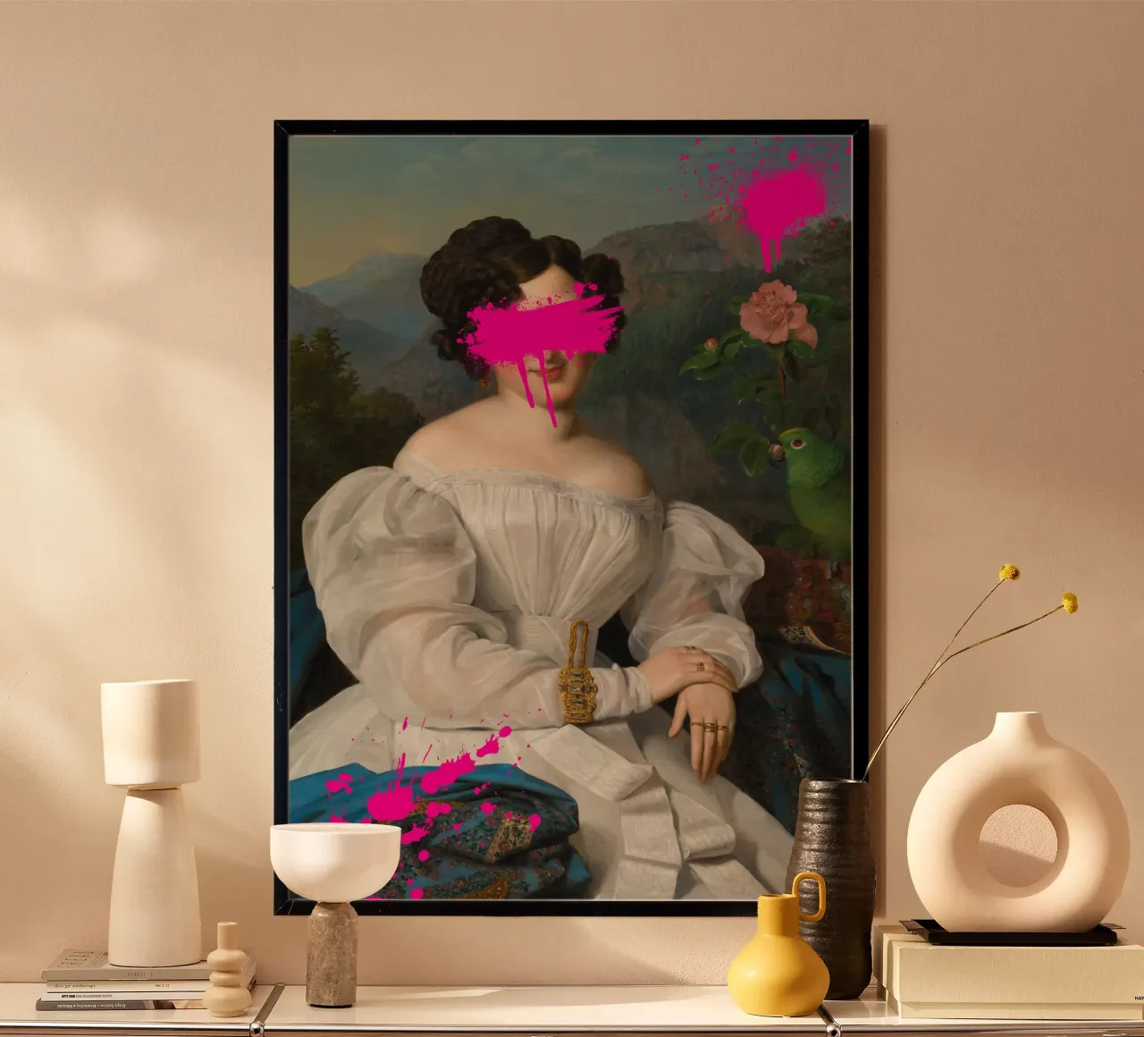 "Pink Blur" - Remix classico, arte di strada, vibrante, tagliente poster da NorwesClub