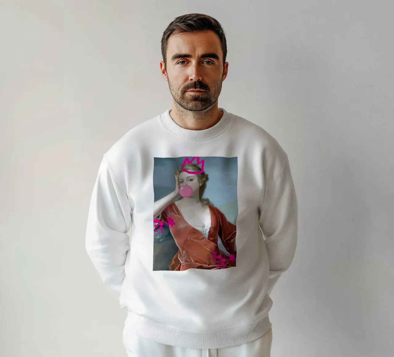 "Bubblegum Queen" - Pop Art, Remix classico, giocoso, di tendenza felpa da NorwesClub