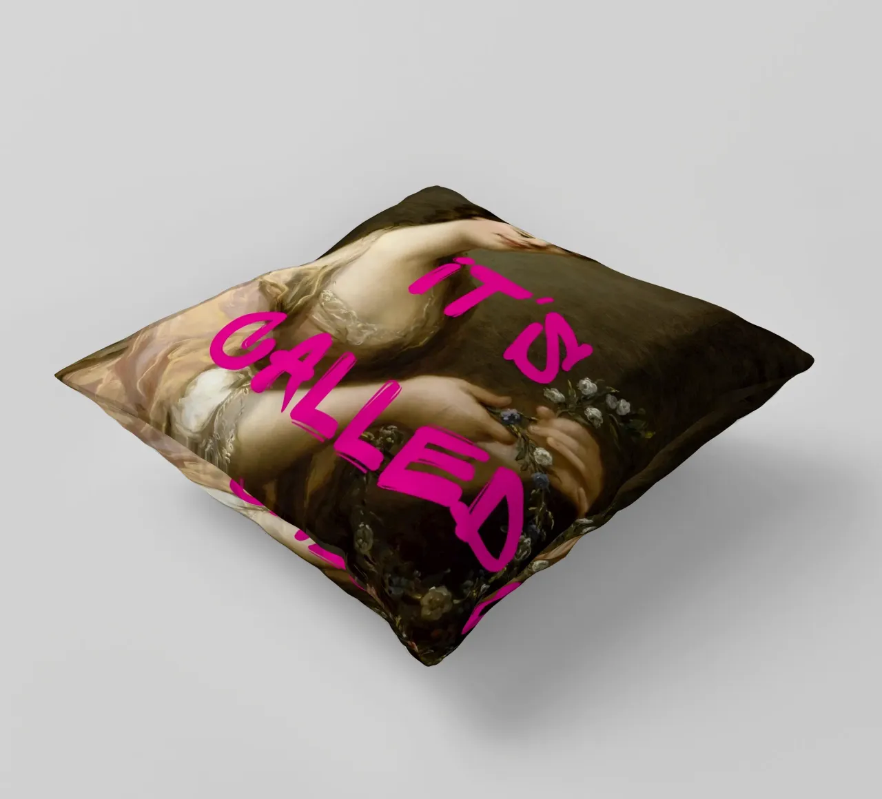 "Si chiama moda" - Kauffman, Pop Art, Trendy, Umoristico cuscino da NorwesClub