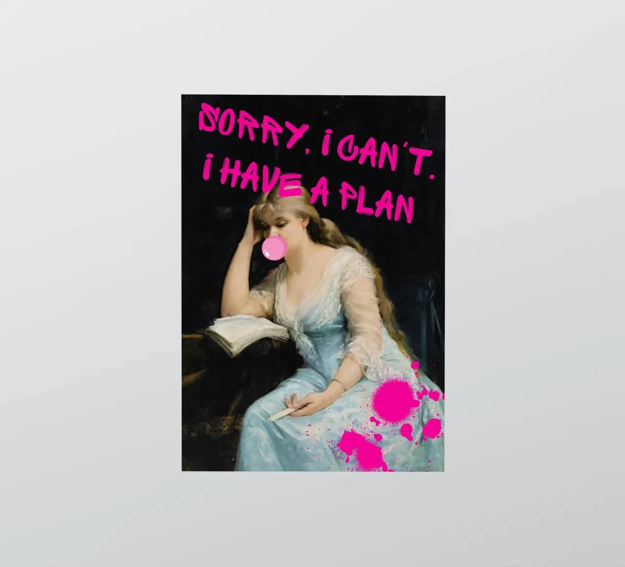 "Sorry, I've a Plan" - Bashkirtseff, Pop Art, Humorous, Tren sticker by NorwesClub