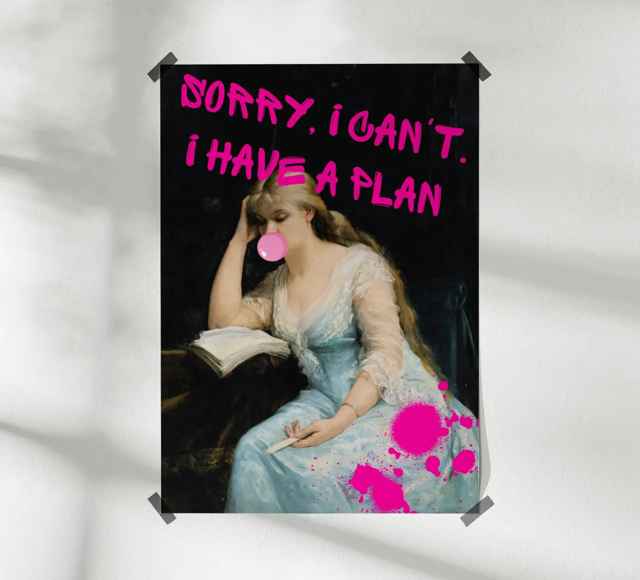 "Scusate, ho un piano" - Bashkirtseff, Pop Art, Umorismo, Tren carta hahnemühle da NorwesClub