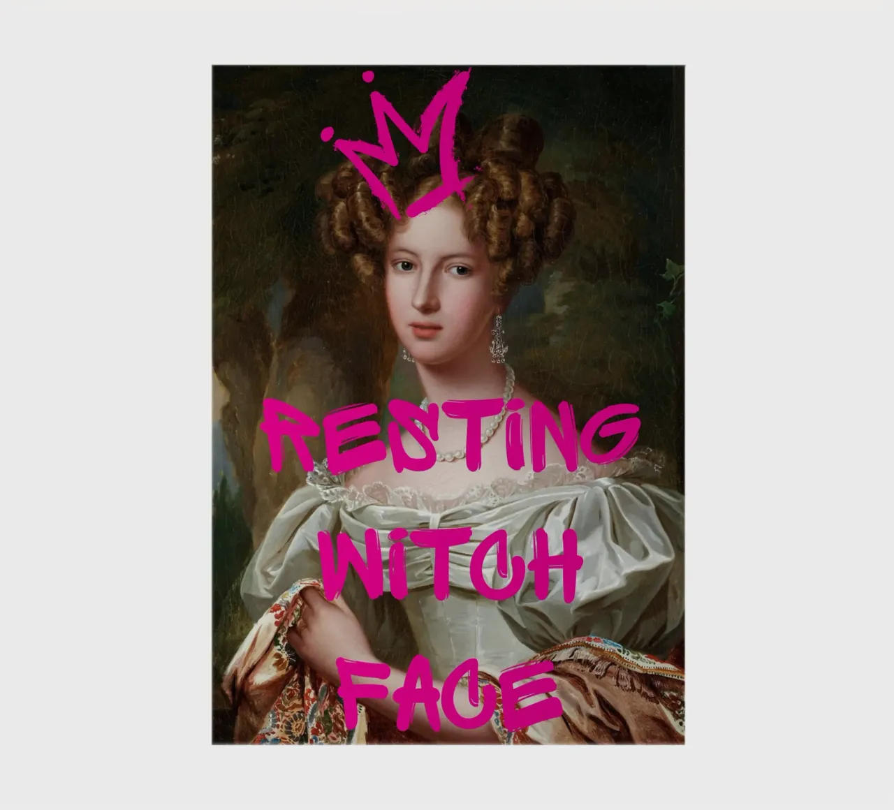 "Resting Witch Face" - Pop Art, Remix classique, Humour, Tre carnet de notes de NorwesClub