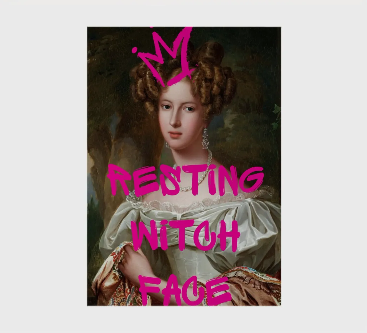 "Resting Witch Face" - Pop Art, Remix classique, Humour, Tre carnet de notes de NorwesClub