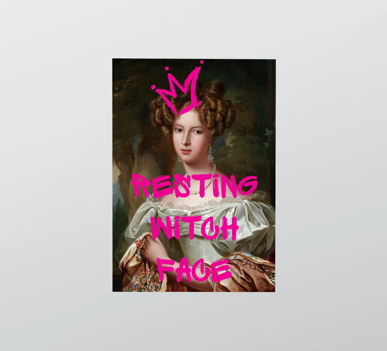 "Resting Witch Face" - Pop Art, Remix classique, Humour, Tre autocollant de NorwesClub