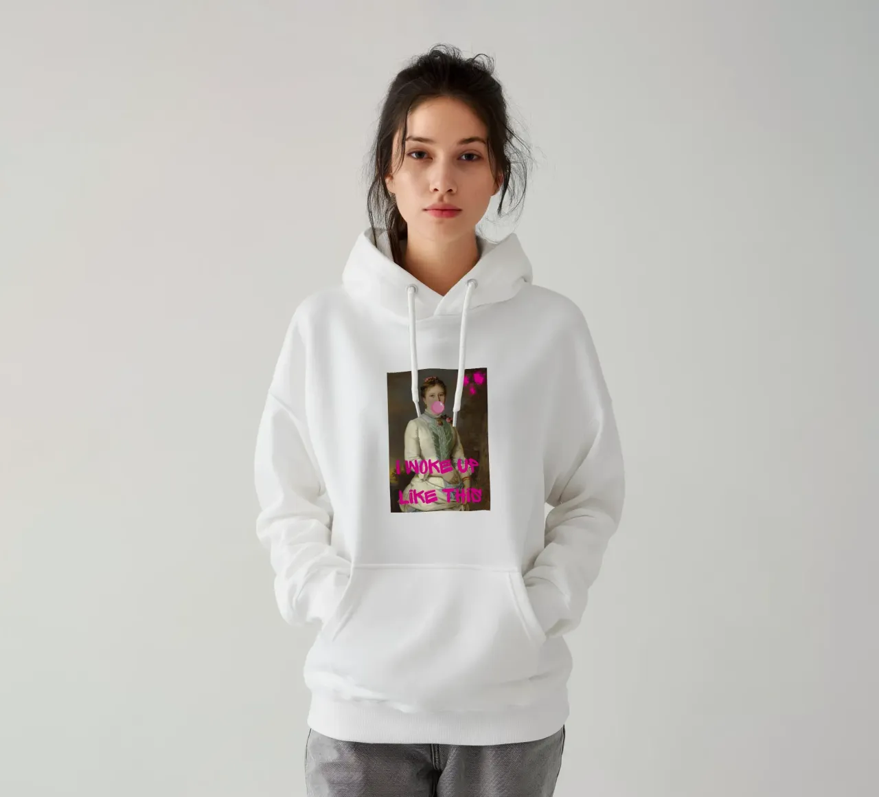 "Woke Up Like This" - Pop Art, Remix classico, Umoristico, Tren felpa con cappuccio da NorwesClub