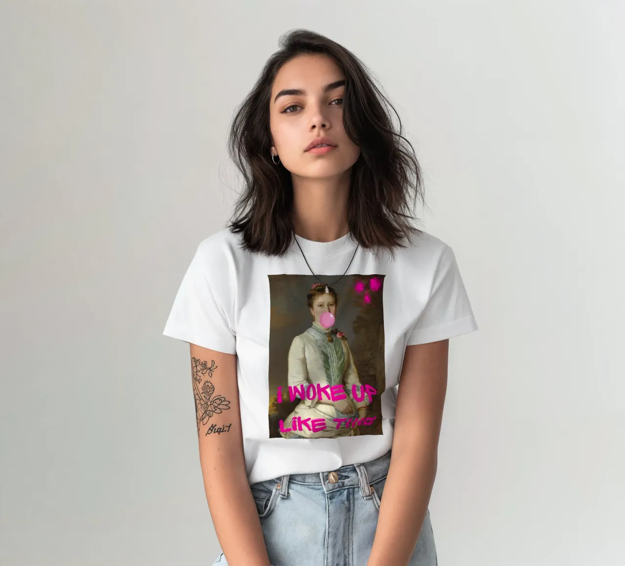 "Woke Up Like This" - Pop Art, Remix classico, Umoristico, Tren t-shirt da NorwesClub