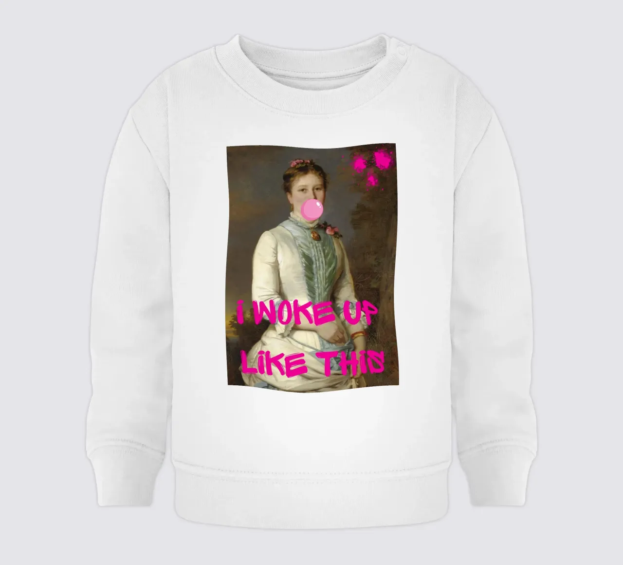 "Woke Up Like This" - Pop Art, Remix classico, Umoristico, Tren felpa neonato da NorwesClub