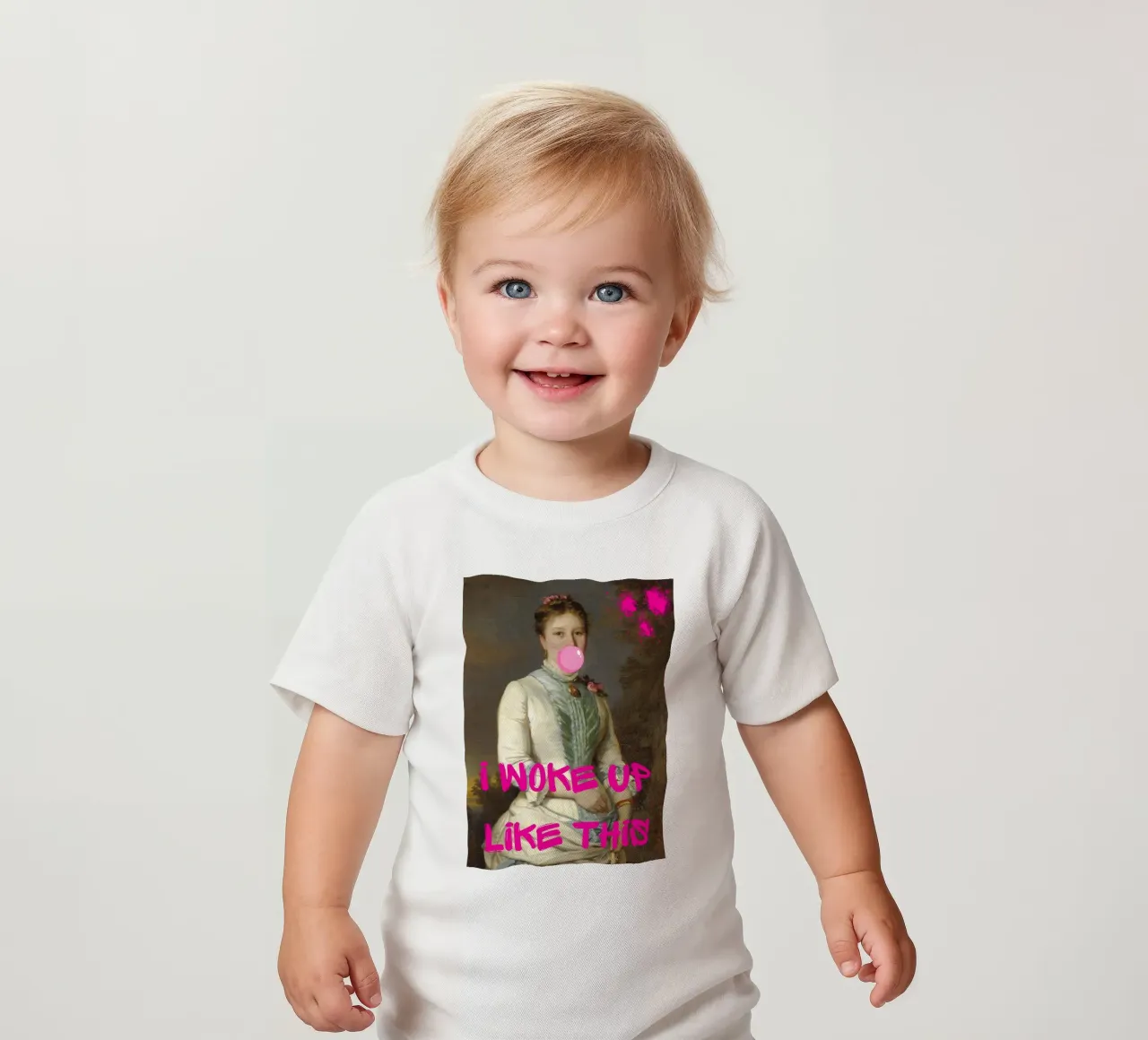 "Woke Up Like This" - Pop Art, Remix classico, Umoristico, Tren maglietta neonato da NorwesClub