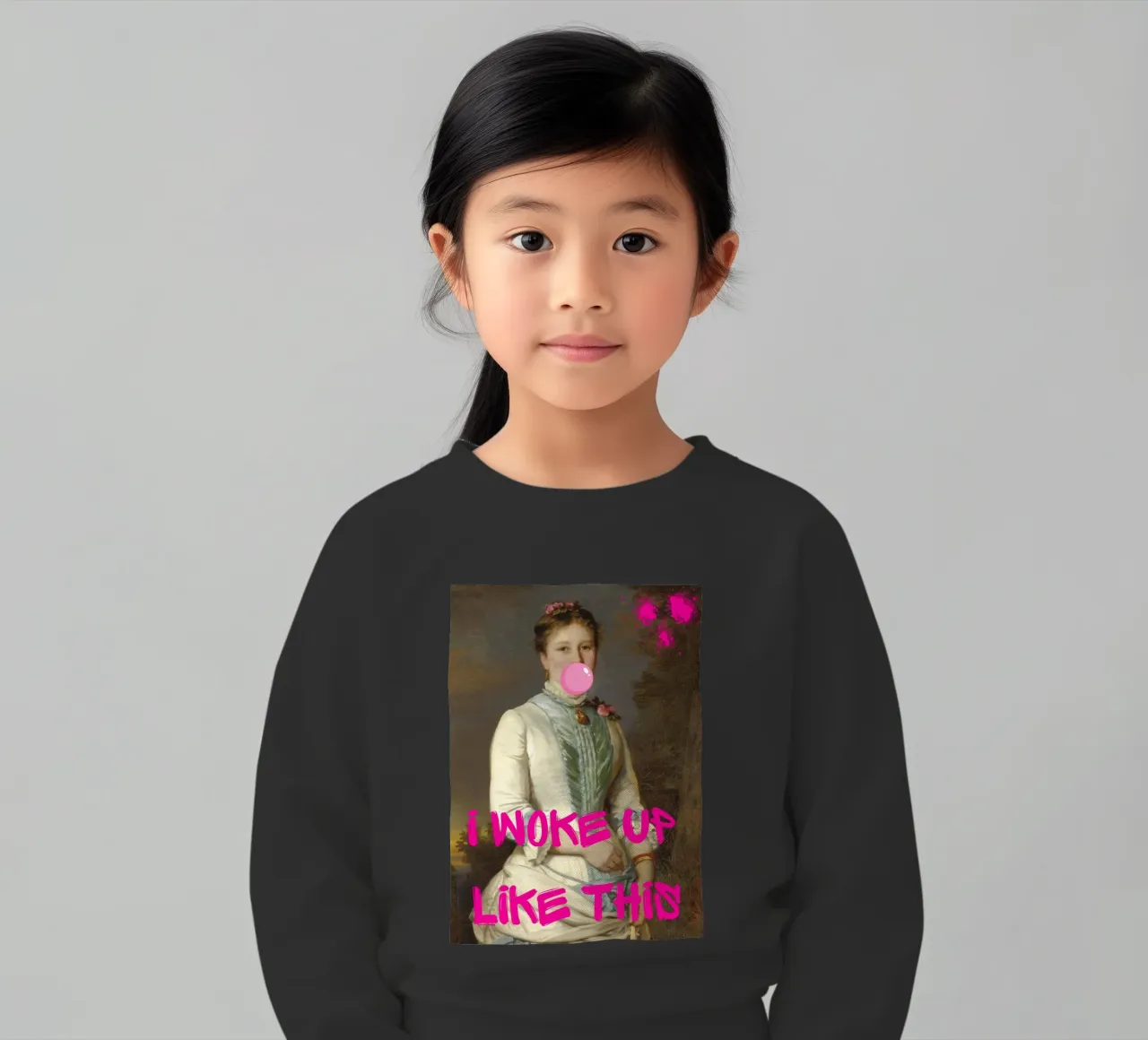 "Woke Up Like This" - Pop Art, Remix classico, Umoristico, Tren felpa bambino da NorwesClub
