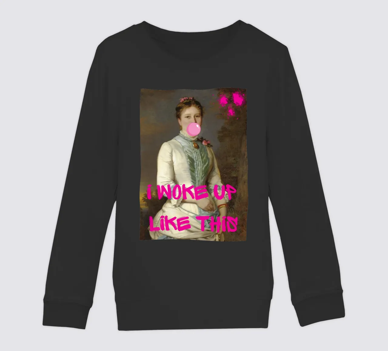 "Woke Up Like This" - Pop Art, Remix classico, Umoristico, Tren felpa bambino da NorwesClub