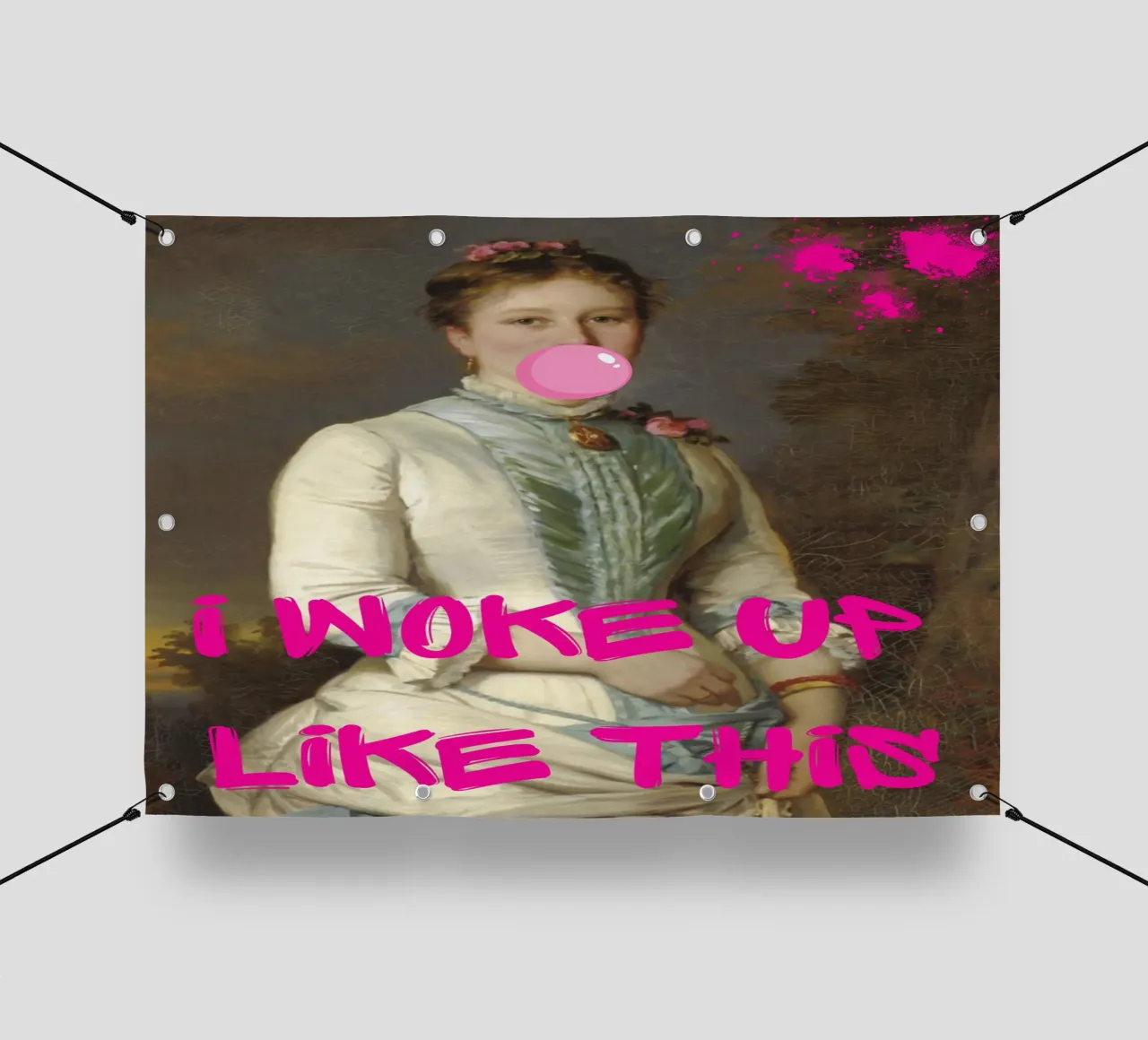 "Woke Up Like This" - Pop Art, Remix classico, Umoristico, Tren telo in pvc da NorwesClub