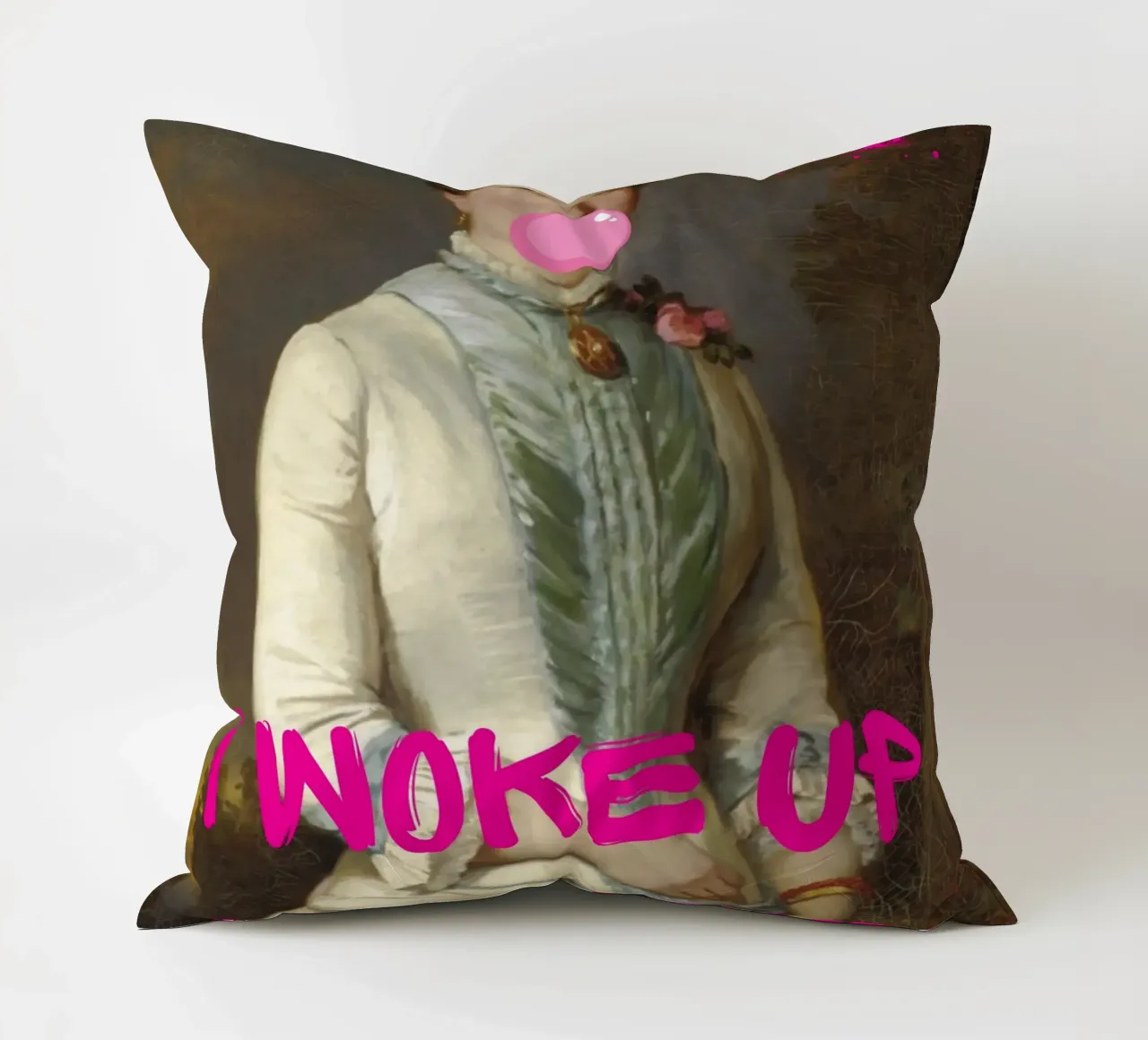 "Woke Up Like This" - Pop Art, Remix classico, Umoristico, Tren cuscino da NorwesClub