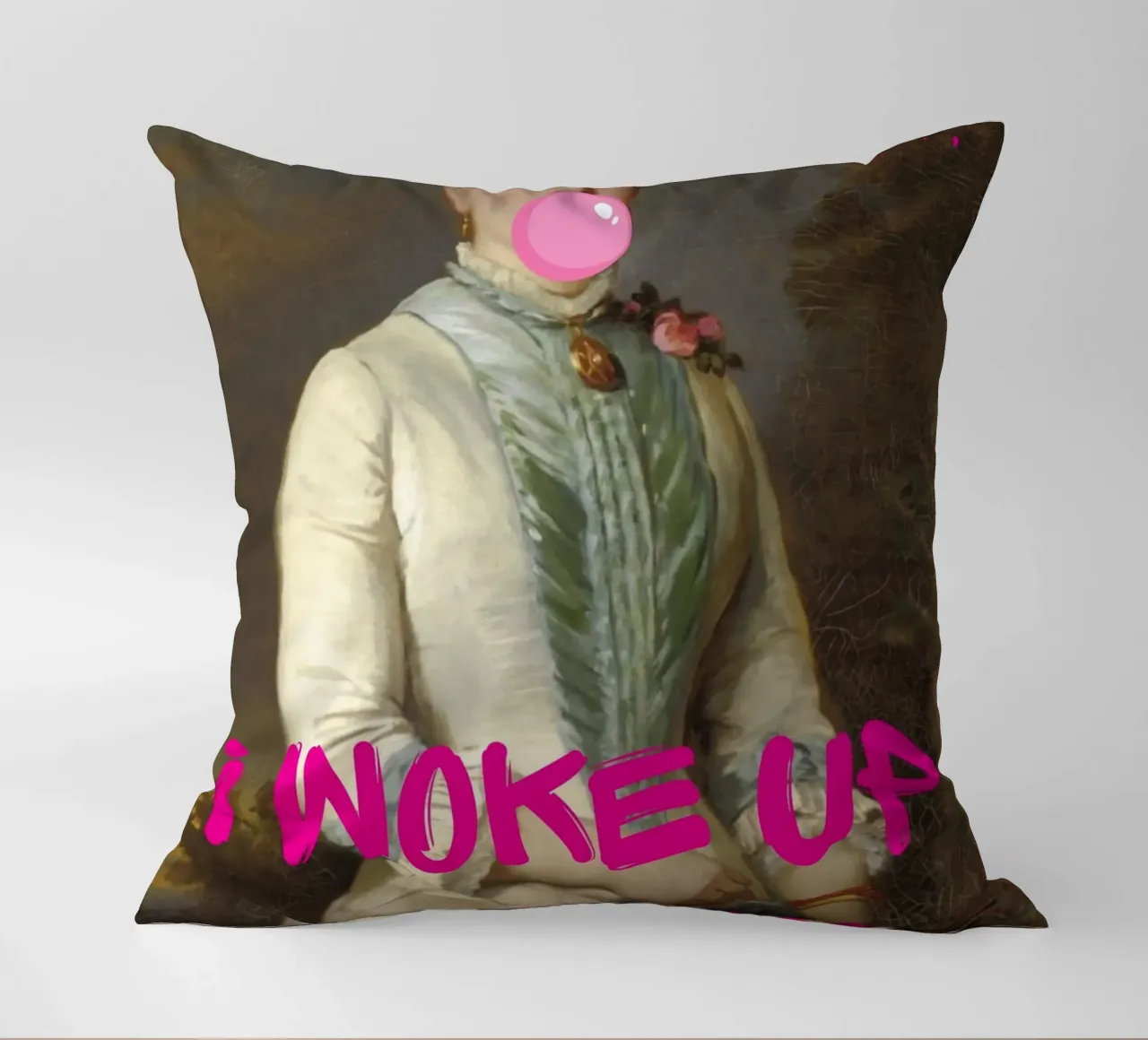 "Woke Up Like This" - Pop Art, Remix classico, Umoristico, Tren cuscino da NorwesClub