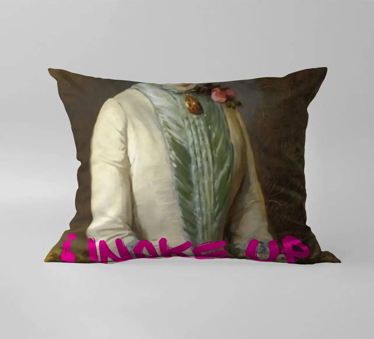 "Woke Up Like This" - Pop Art, Remix classico, Umoristico, Tren cuscino da NorwesClub