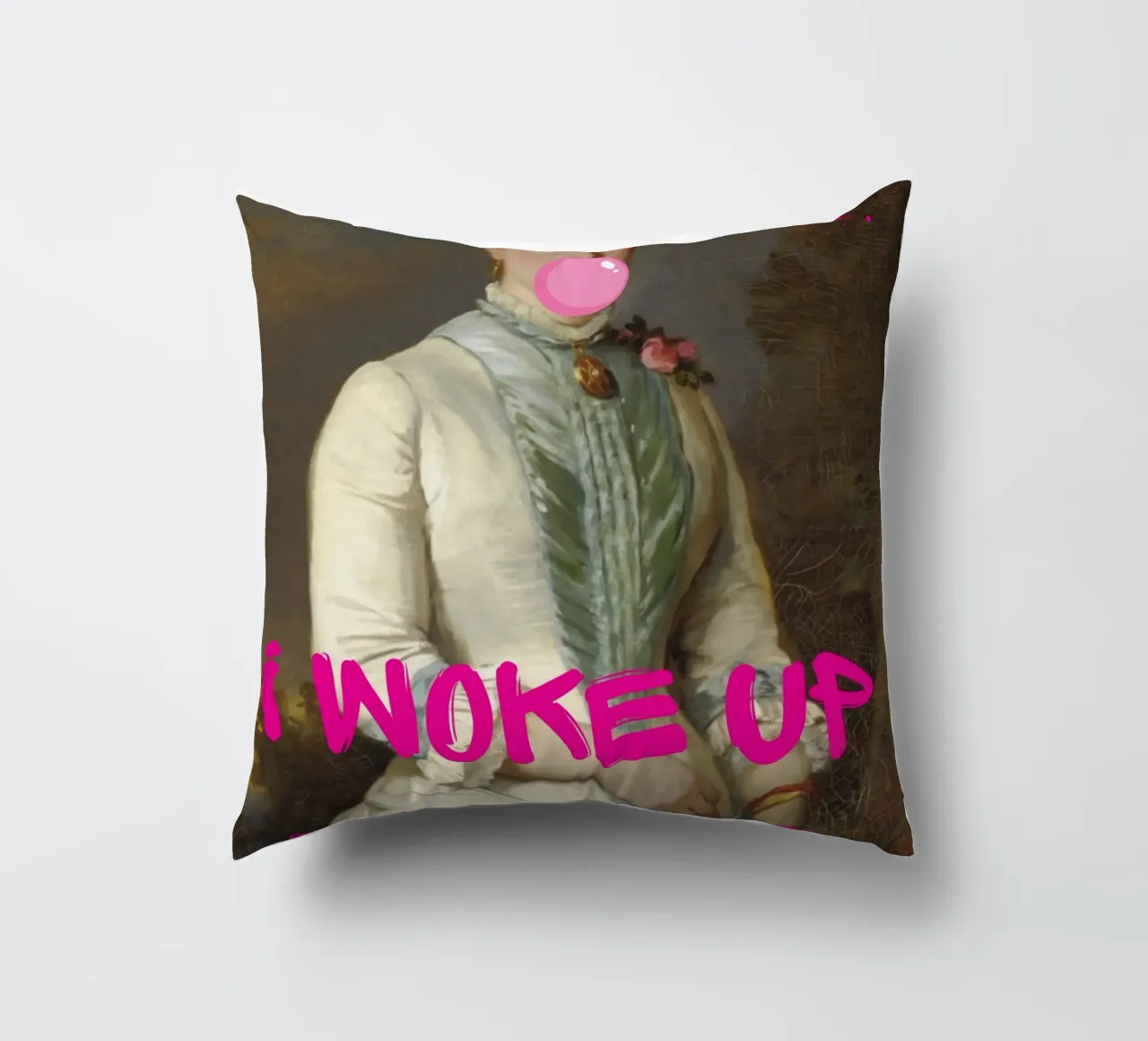 "Woke Up Like This" - Pop Art, Remix classico, Umoristico, Tren cuscino da NorwesClub
