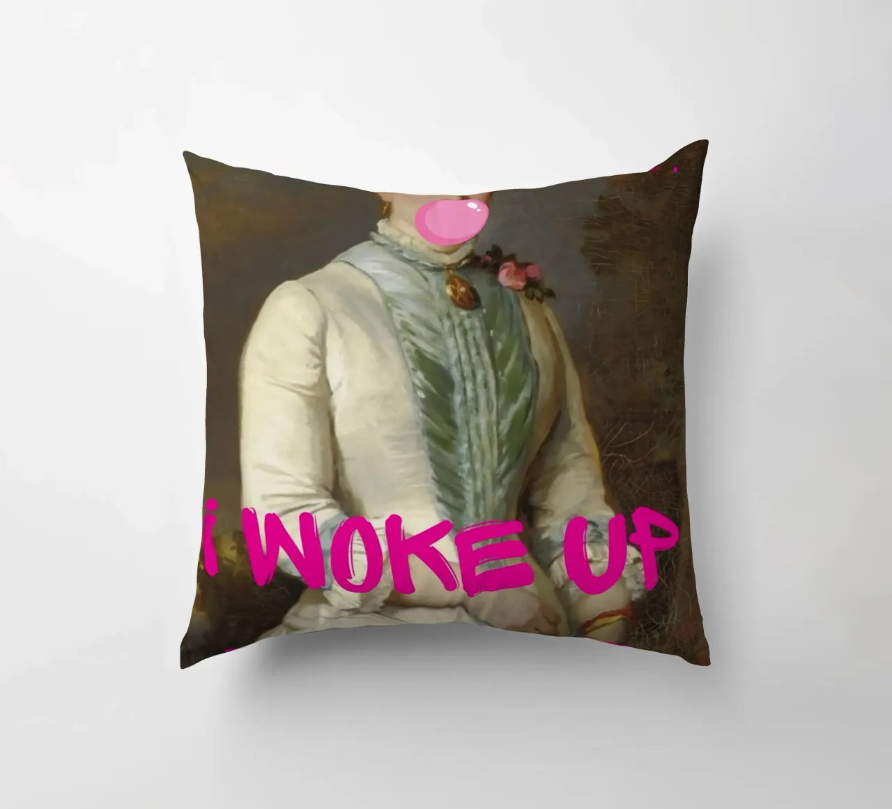 "Woke Up Like This" - Pop Art, Remix classico, Umoristico, Tren cuscino da NorwesClub