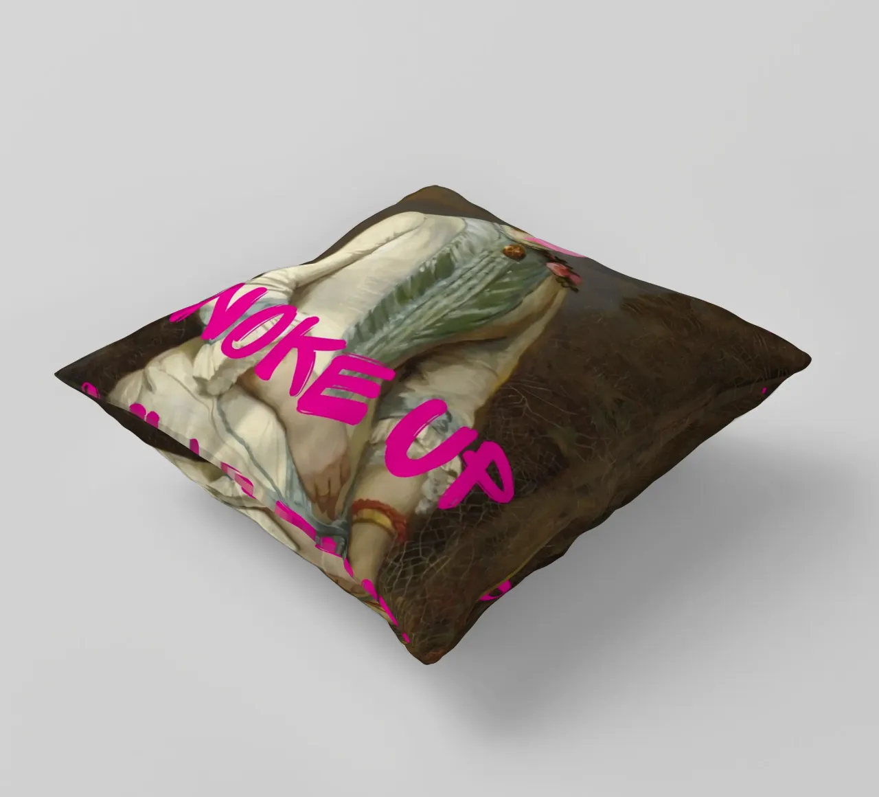 "Woke Up Like This" - Pop Art, Remix classico, Umoristico, Tren cuscino da NorwesClub