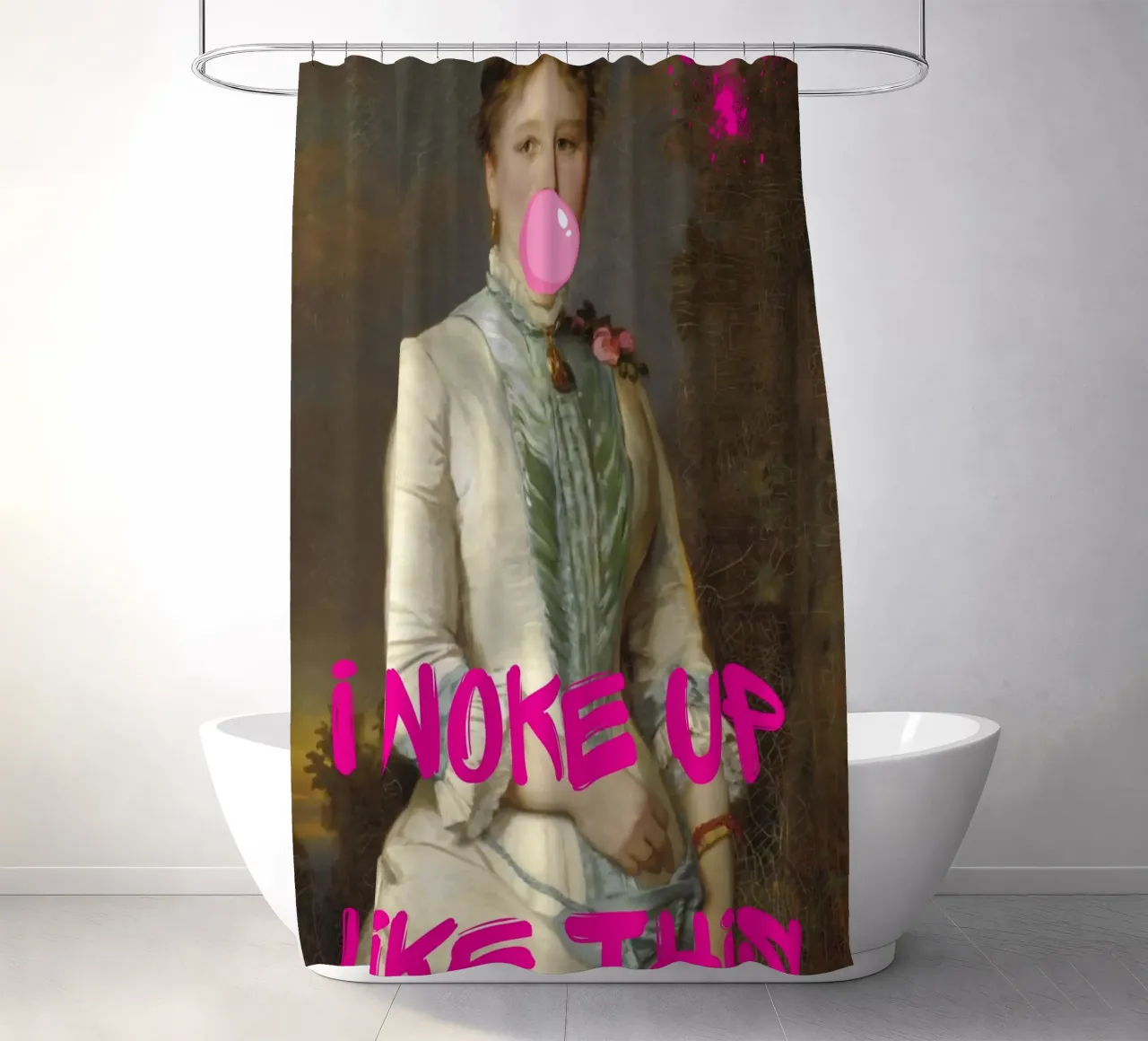 "Woke Up Like This" - Pop Art, Remix classico, Umoristico, Tren tenda da doccia da NorwesClub