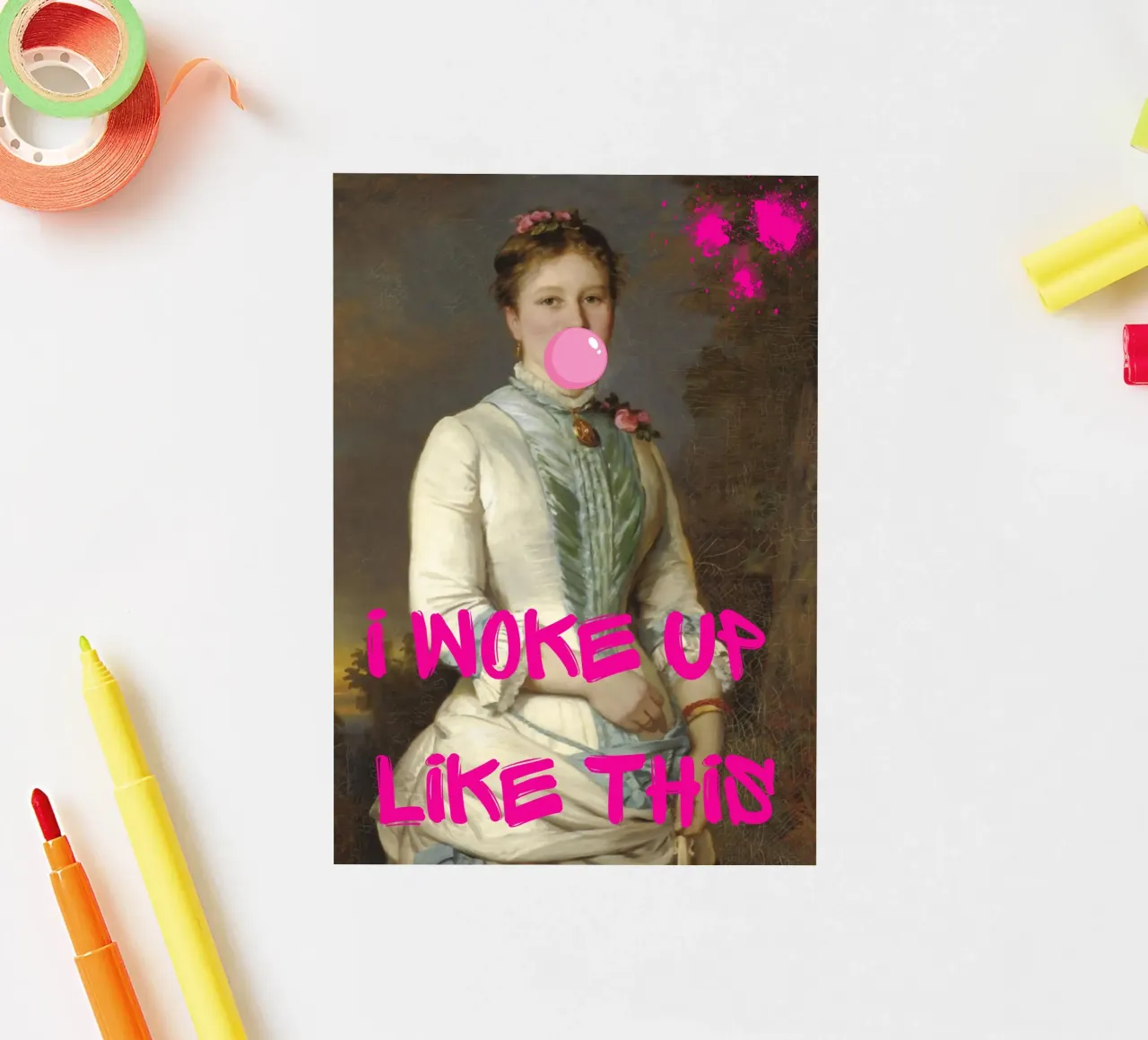 "Woke Up Like This" - Pop Art, Remix classico, Umoristico, Tren adesivo da NorwesClub