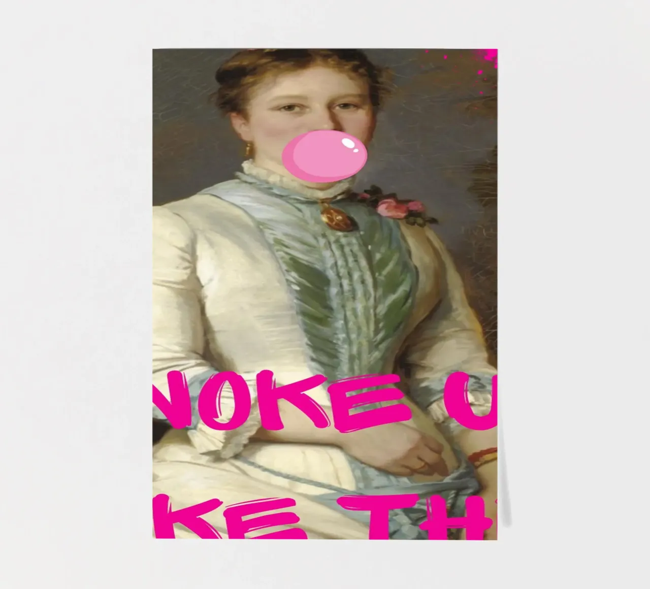 "Woke Up Like This" - Pop Art, Remix classico, Umoristico, Tren foglio adesivo da NorwesClub