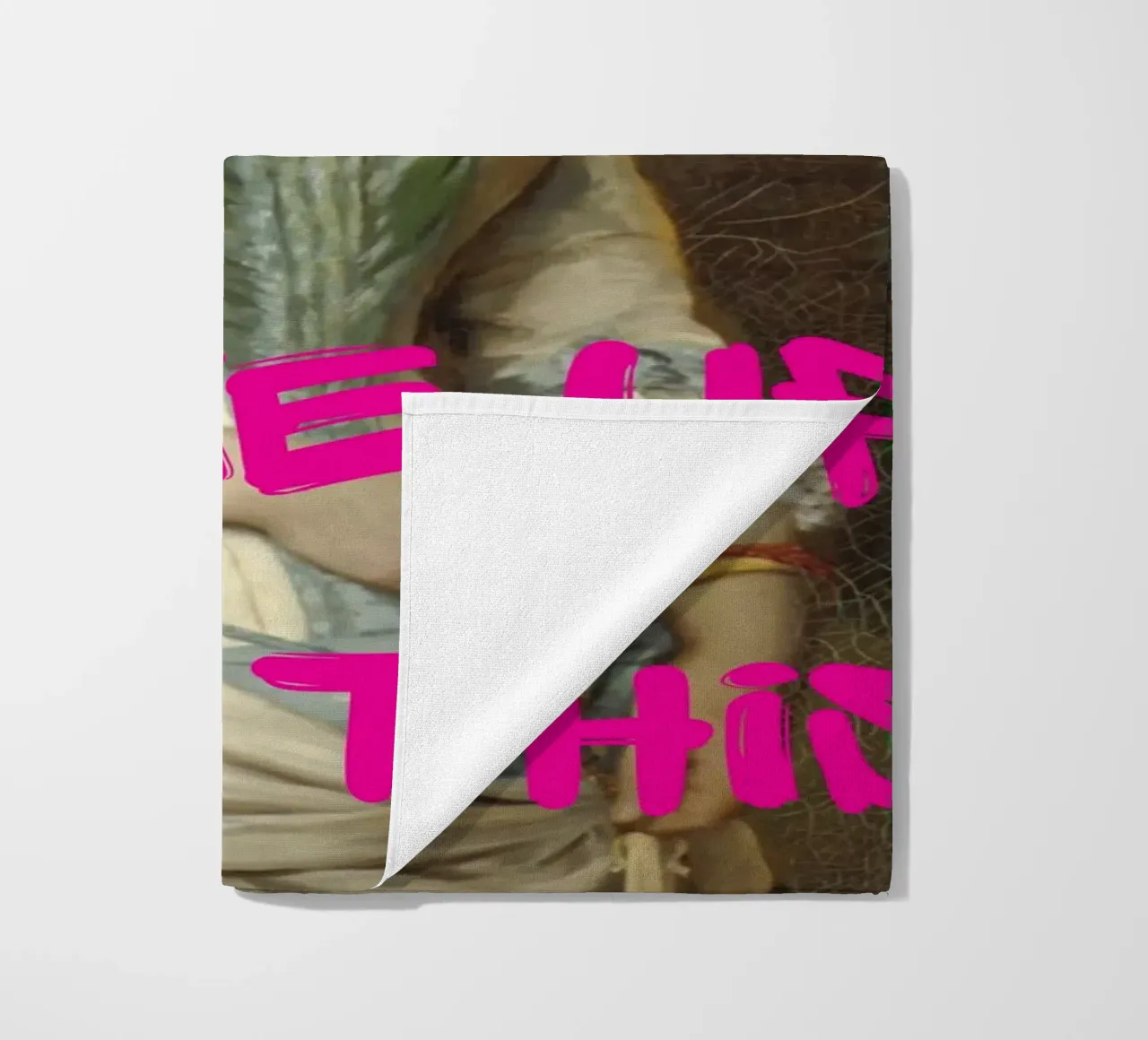 "Woke Up Like This" - Pop-art, Klassieke remix, Humoristisch, Tren strandhanddoek van NorwesClub