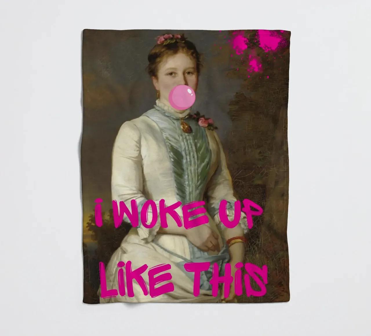 "Woke Up Like This" - Pop Art, Remix classico, Umoristico, Tren coperta in pile da NorwesClub