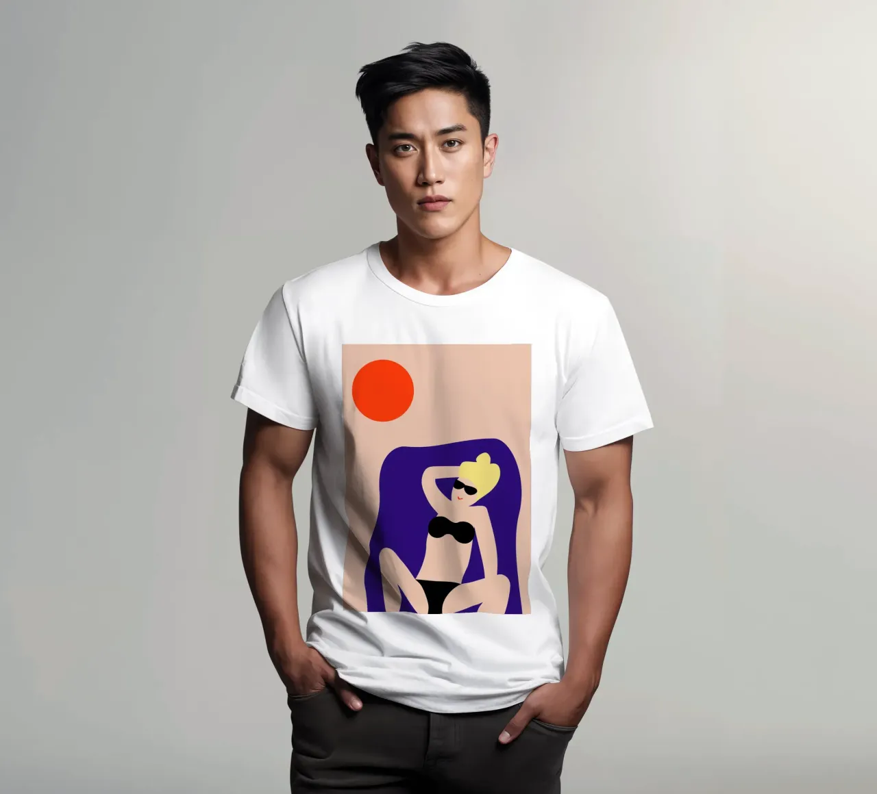 sunbath. t-shirt da FRICKE DESIGN