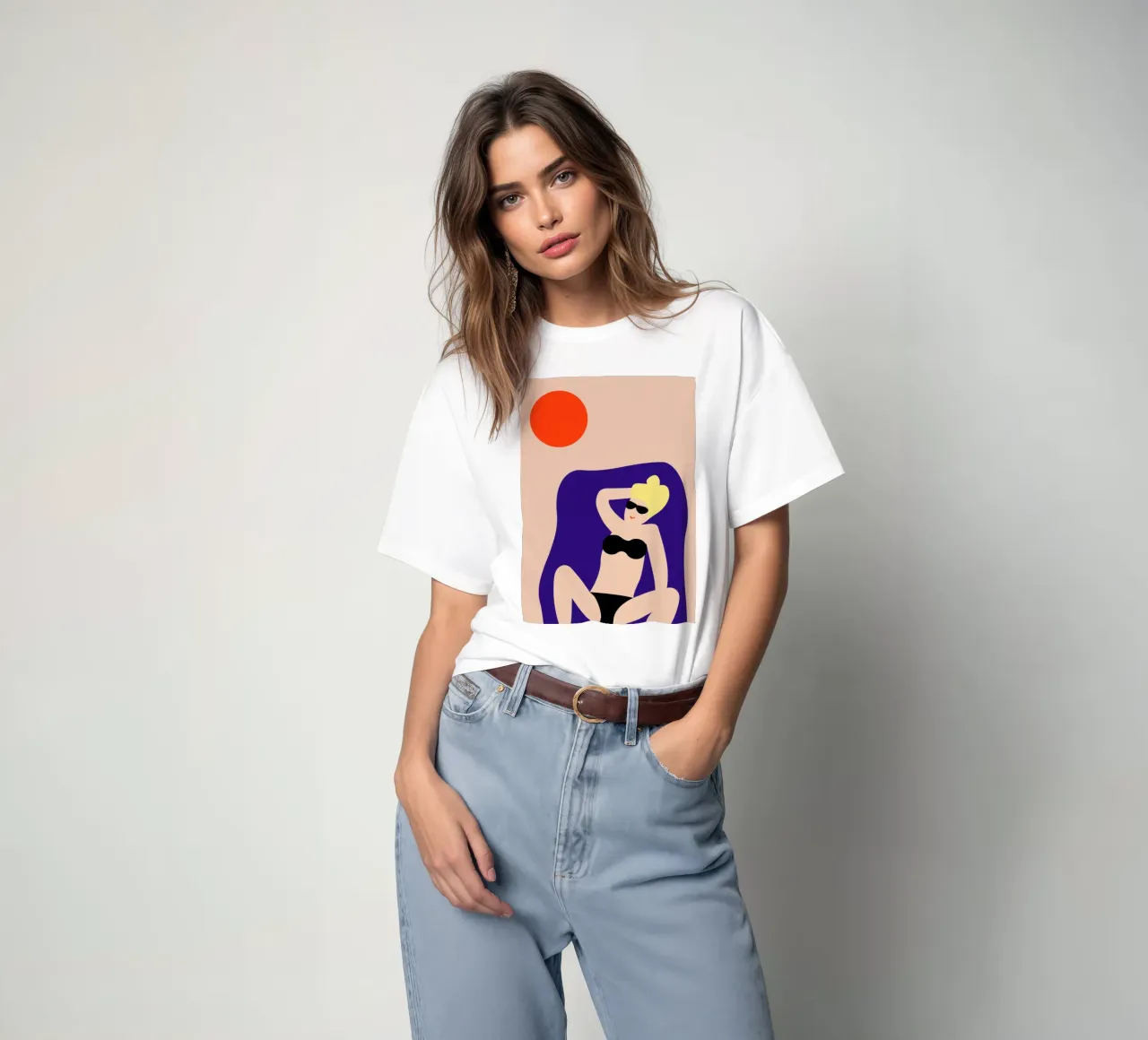 sunbath. t-shirt da FRICKE DESIGN