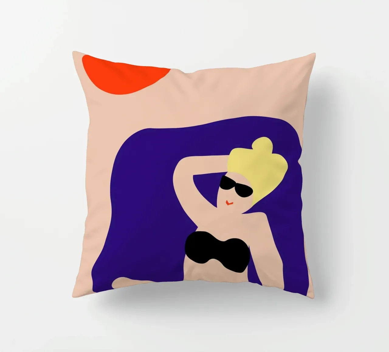 sunbath. cuscino da FRICKE DESIGN